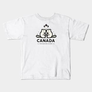 Canada - Beaver Lovers V2 Kids T-Shirt